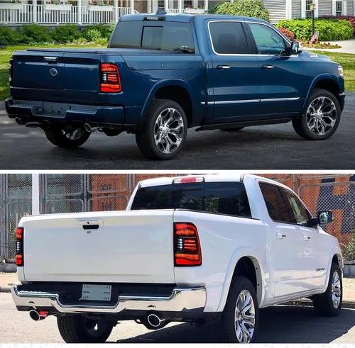 Vista 3 de inginuity time Luces traseras LED blancas transparentes para Dodge RAM 1500 2009-2018 y 2010-2018 RAM 2500/3500 Facelift 4ª generación Lámparas