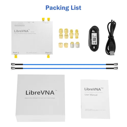 Vista 9 de AURSINC LibreVNA 2.0 Analizador de Red Vectorial, 100KHz-6GHz Analizador de Antenas Profesional Midiendo Parámetros S Completos con Entrada/Salida