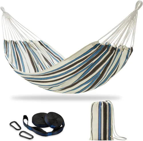 Vista 17 de CHULIM - Hamaca doble brasileña con correas para árboles, extragrande 240x160cm, hamaca para 2 personas para patio trasero, exterior e