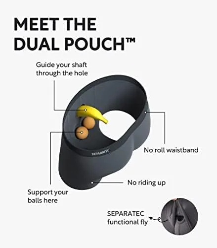 Vista 3 de Separatec - Calzoncillos tipo bóxer para hombre, 7 unidades, algodón, elásticos, separados