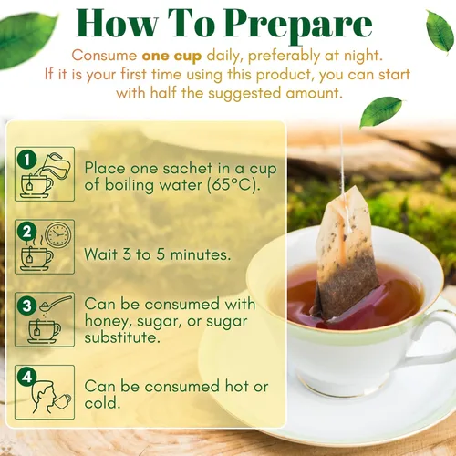 Vista 6 de 3 Cajas de Té Piñalim Te Pinalim Tea GN+Vida Té para Dieta, Suministro para 90 Días