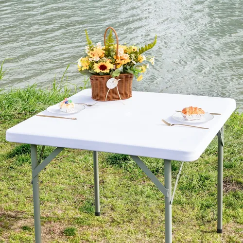 Vista 30 de Mantel de mesa rectangular de 4 pies con ajuste elástico, mantel de elastano elástico de 4 pies para mesas de comedor, para interiores y exteriores
