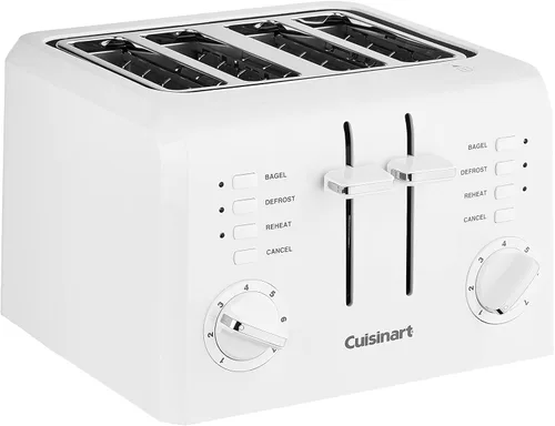 Vista 10 de Cuisinart Tostadora compacta de plástico de 4 rebanadas, color negro, CPT-142BKP1