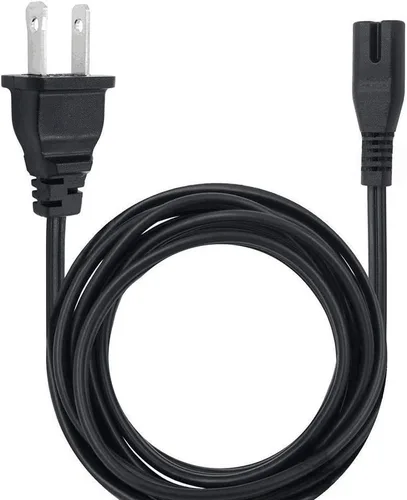 Cable de alimentación de CA de 6 pies de largo compatible con cargador de batería inteligente LCD EBL compatible con batería recargable C/D/9V/AA/AAA