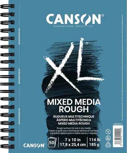 Vista 12 de Canson Bloc de medios mixtos serie XL 5-1/2" x 8-1/2", paquete de 6
