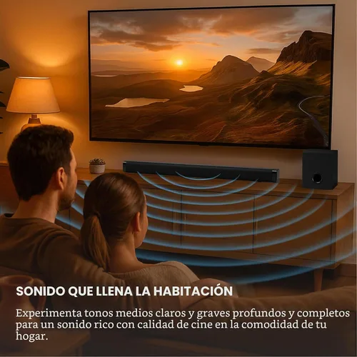 Vista 7 de iLive - Barra de sonido Bluetooth de 32 pulgadas con subwoofer inalámbrico y control remoto