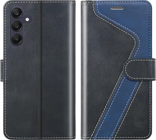 Vista 60 de Funda tipo cartera para Samsung Galaxy A13 5G, funda de cuero con tapa con bloqueo RFID, soporte para tarjetas de crédito, soporte magnético