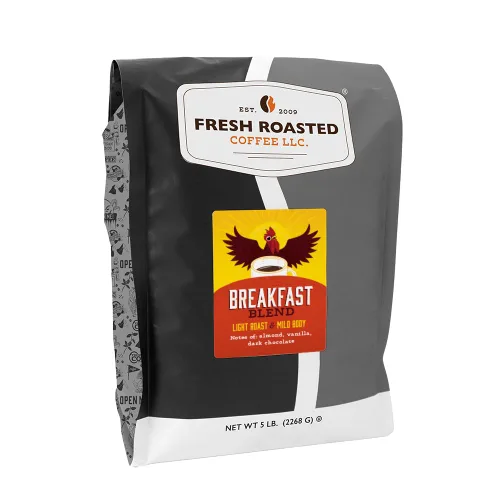Vista 63 de Fresh Roasted Coffee, Blackbeard's Revenge, 12 onzas, tostado medio, Kosher, grano entero