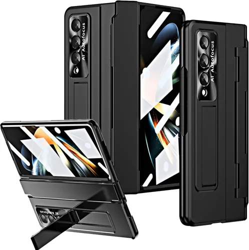 Vista 19 de Funda para Samsung Galaxy Z Fold 5 con protección de bisagra, [protector de pantalla integrado] diseño de una sola pieza, protector de lente