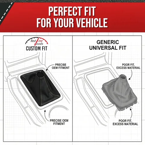 Vista 2 de RedlineGoods Funda de palanca de cambios - Palanca de cambios C6 compatible con Chevrolet Corvette C5 1997-04. Hecho a medida, no universal. Gamuza