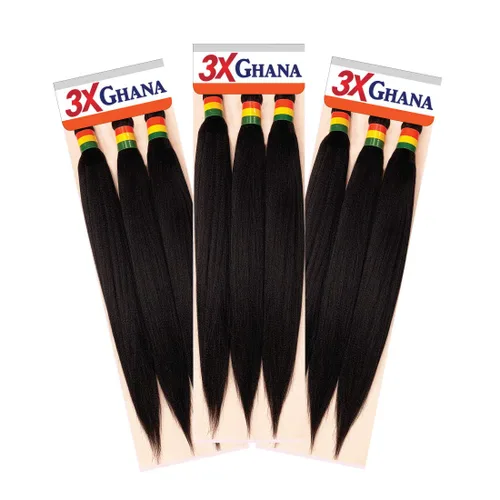 Paquete múltiple. Trenzas preestiradas X-Pression 3X Ghana de 40 pulgadas, 100% kanekalon, fáciles de trenzar, sin nudos, se alimentan sin picazón