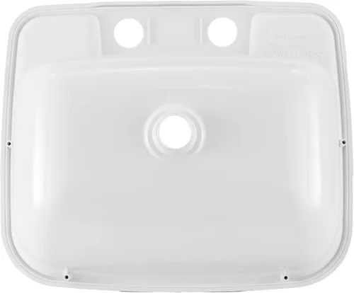 Vista 7 de RecPro Lavabo de Baño Rectangular para RV Lavabo de Tazón Único Fregadero para Autocaravana Plástico (Marrón Arena)