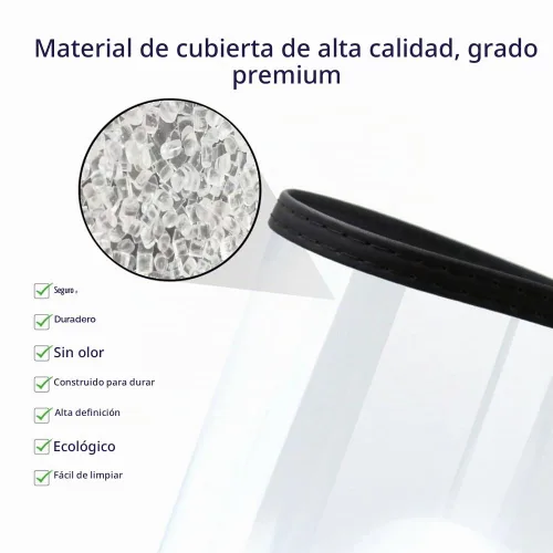 Vista 3 de Paquete de 12 fundas de menú estilo café, bordes duraderos de doble costura, protección de vinilo transparente, diseño de fácil inserción