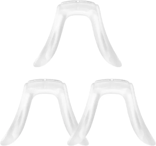 Ciieeo 3 almohadillas de nariz de silicona en forma de U para gafas, correa de puente suave de repuesto para gafas y gafas de sol | Piezas de nariz