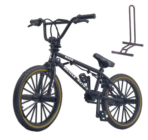 Ailejia Bicicleta de dedo de metal mini, juego de bicicletas BMX de deportes extremos, juguetes para niños y adultos, colección de modelos de