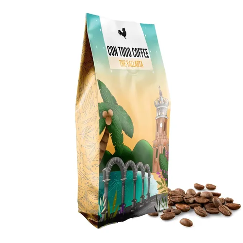 Vista 8 de Con Todo Coffee, 100% café mexicano, café tostado medio, El Clásico, café de grano entero, 8 onzas