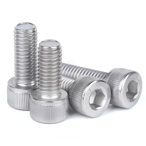 Vista 5 de Tornillos M4 de 0.236 in, 50 piezas M4-0.028 x 0.236 in, tornillo y perno de acero inoxidable 18-8 tornillos Allen Hex Drive Machine, rosca