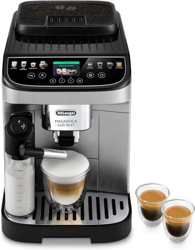 Vista 10 de De'Longhi Magnifica Start - Máquina automática de café expreso con espumador de leche automático y molinillo integrado, 5 recetas de un solo toque
