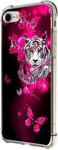 Vista 24 de Funda para iPhone SE 3ª Gen 2022, hermosa funda de girasoles con protección contra caídas y a prueba de golpes, cubierta protectora de cuerpo
