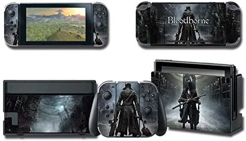 Boorsed Calcomanías de vinilo para Nintendo Switch, juego completo de protector de juegos de anime, calcomanías protectoras para placa frontal,