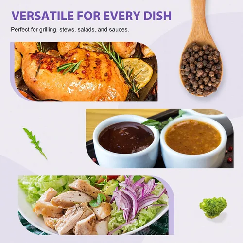 Vista 7 de Soeos Pimienta negra entera, 9.5 onzas (270g), sin organismos genéticamente modificados, certificada Kosher, granos de pimienta enteros perfectos