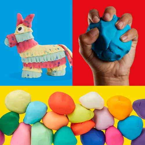 Vista 5 de Play-Doh Ultimate Color Collection - Paquete de 65 latas de 1 onza, incluye brillo, confeti y explosión de color, suministros para el aula
