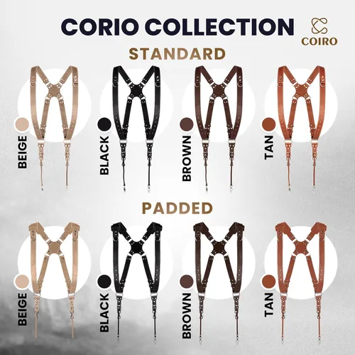 Vista 9 de C Coiro Camera Harness for 2 Cameras Dual Shoulder Leather Camera Strap for DSLR/SLR, Camera Straps for Photographers