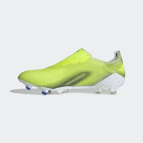 Vista 7 de adidas X Ghosted+ Firm Ground Cleat - Fútbol masculino, Solar Yellow-core Black-team Royal Blue