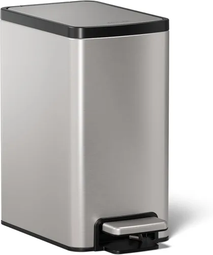 Vista 19 de KOHLER Bote de cocina compacto manos libres de 8 galones, basurero con pedal de pie, tapa de cierre silencioso, acero inoxidable, K-20942-ST