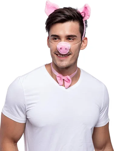 Vista 7 de Spooktacular Creations Juego de accesorios de disfraz de cerdo rosa, accesorios de disfraz de dálmata, conjunto de accesorios de disfraz de animal