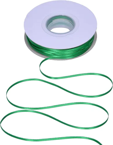 Vista 134 de YAMA Cinta de satén de doble cara, 1 1/2 pulgadas, 25 yardas para envolver regalos, color negro