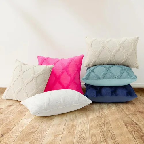 Vista 6 de decorUhome - Juego de 2 fundas de cojín decorativas para primavera de 16 x 16 pulgadas, fundas de almohada afelpadas de lana y piel sintética suave