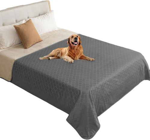 Vista 17 de fuguitex Manta impermeable para perro, funda de cama para perro, terciopelo de cristal, marroquí, mullida, acogedora manta de felpa para mascotas