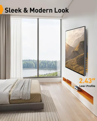 Vista 7 de Perlegear PGXT5 - Soporte de pared para TV basculante de 42 a 90 pulgadas con ajuste de nivelación, VESA máx. 800x400mm, soporte de pared para TV