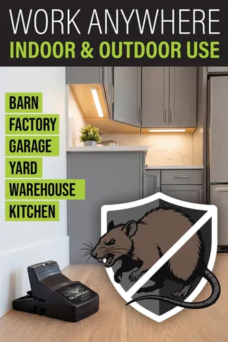 Vista 5 de Trampas para ratas de interior (paquete de 2) atrapa ratas, ratones y ratones de campo rápidamente con estas trampas para ratas fáciles de cebar