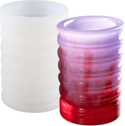 Vista 11 de Shotglasses - Molde de silicona epoxi para fundición de resina, hormigón, cemento, yeso DIY, altura cuboide 4.3 pulgadas