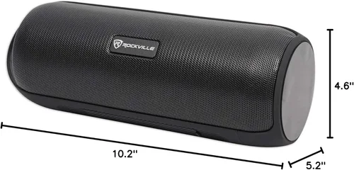 Vista 10 de Rockville RPB25 40W Peak/15W RMS Altavoz Bluetooth portátil, emparejamiento estéreo TWS, USB/SD/Aux/FM, carga micro USB, resistente al agua