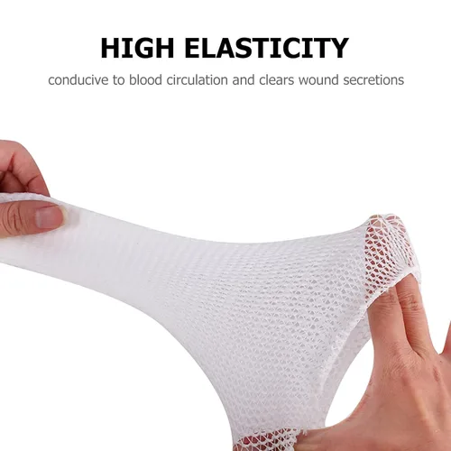 Vista 8 de Breathable Tubular Stockinette Bandage 10m Roll High Elastic Spandex Cotton Mesh Wound Retainer Suitable for Finger and Joint Support
