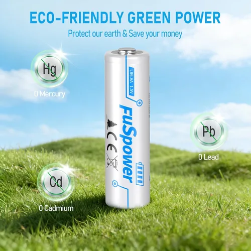 Vista 6 de Paquete de 10 pilas AA dobles A, 10 años de vida útil, 1.5 V, LR6, pilas alcalinas AA para reloj, mandos a distancia, linternas y dispositivos