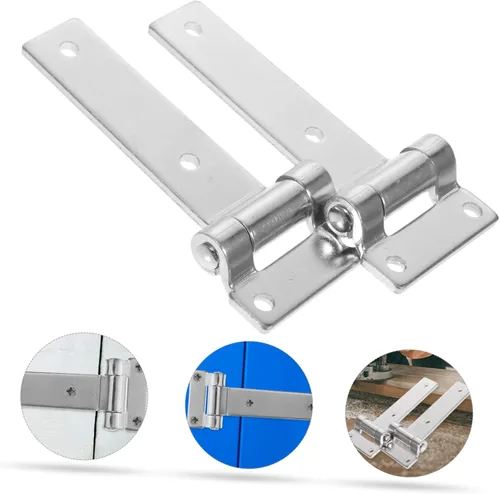 Vista 5 de Bisagras de acero inoxidable, 2 piezas de bisagras pesadas para gabinetes de cocina, bisagra de puerta, bisagras de bisagra de alta resistencia