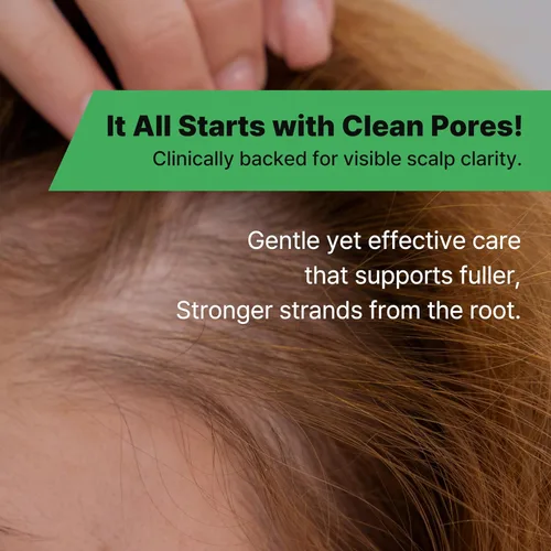 Vista 4 de Champú coreano de control de aceite Champú aclarante de limpieza profunda del cuero cabelludo para cabello adelgazante, raíces grasas, aumento