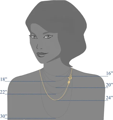 Vista 3 de Jewelry Affairs Collar de cadena de eslabones de cable de oro amarillo de 14 quilates, 0.031 in