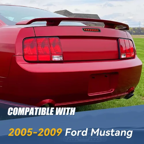 Vista 7 de Auto Dynasty Tercera luz de freno LED compatible con Ford Mustang 2005-2009, lámpara de carga de cabina central trasera, luz de freno de montaje