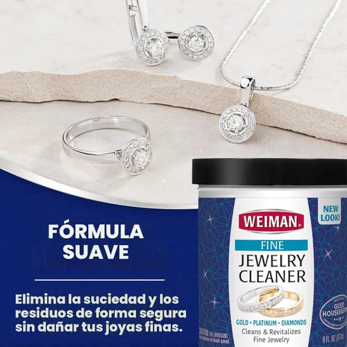 Vista 4 de Limpiador de joyería Weiman, Marfil/Plateado, Paquete de 1