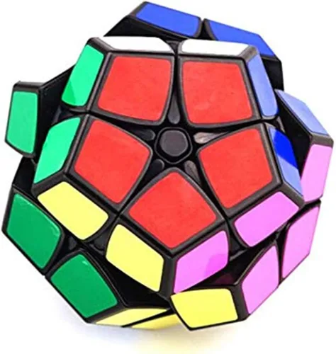 Vista 3 de CuberSpeed 2x2 Dodecaedro Negro Speed Cube Kilominx 2x2 Cubo de velocidad negro