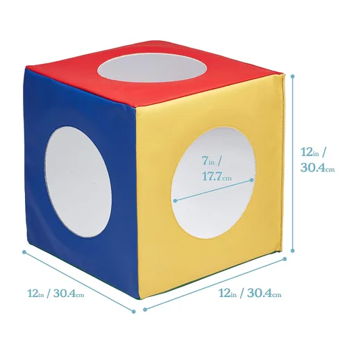 Vista 2 de ECR4Kids SoftZone cubo espejo, juguete sensorial, varios