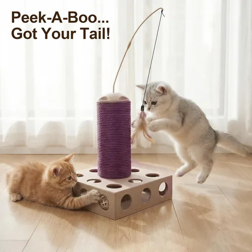 Vista 5 de PAWISE Cat Scratcher – Reversible Cardboard Scratching Pad, Durable Cat Scratch Bowl & Bed, Interactive Scratcher for Indoor Cats & Kittens (8.6X8.6)