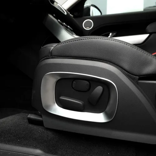 Vista 4 de YIWANG ABS cromo asiento lateral decoración marco cubierta ajuste 2 unids para Land Rover Range Rover Evoque 2012-2015 Auto Accesorios