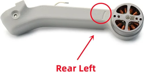 Vista 7 de SeiZed Gimbal Arm with Motor for D-JI Mavic Mini Front Rear Left Right Arm Replacement Drone Repair Parts (Color : 1 Set)
