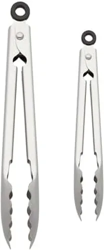 Vista 9 de KitchenAid Pinzas de acero inoxidable con punta de silicona, 12 pulgadas, Aqua Sky